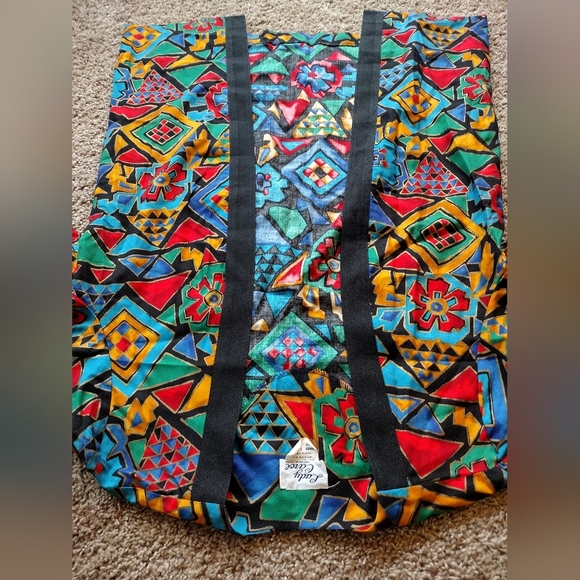 Lady Carol Of New York Vintage Geometric Open Front Blazer Jacket Size 14 - Picture 5 of 10